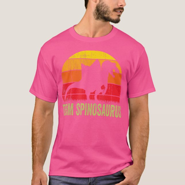 Camiseta Espinosauro - Paleontologis de los dinosaurios ret (Anverso)