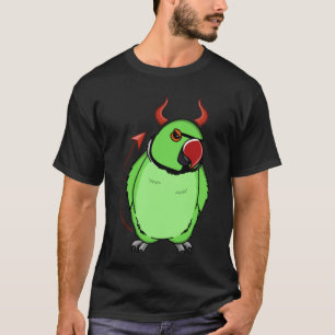 Camiseta Espinoso loro de disfraces del diablo verde cuello