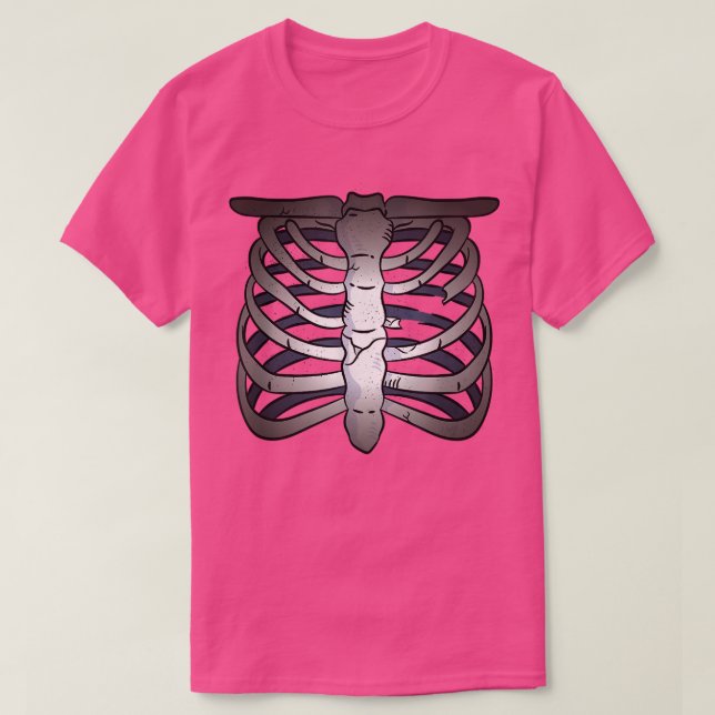 Camiseta Espinosos huesos de cráneo  (Diseño del anverso)