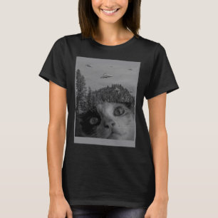 Camiseta Espiración de caza selfie de OVNI sobre conspiraci
