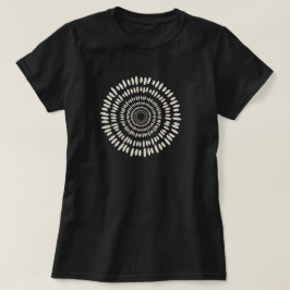 Camiseta Espiral abstracto de explosión solar rosa
