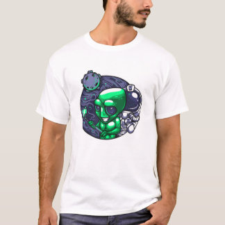Camiseta Espiral Alien Selfie Para Ventilador Del Espacio D