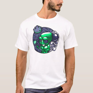 Camiseta Espiral Alien Selfie Para Ventilador Del Espacio D