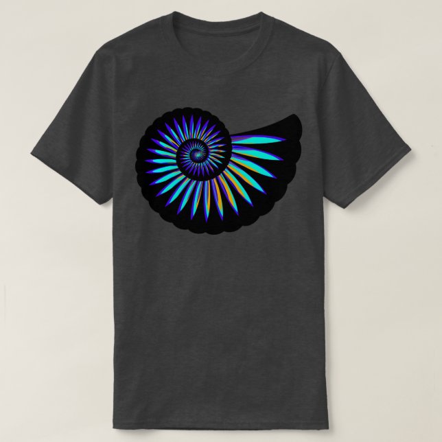 Camiseta Espiral ammonita (Diseño del anverso)