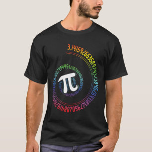 Camiseta Espiral Arcoiris Nerd Math Geek Matematicista Pi D