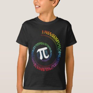 Camiseta Espiral Arcoiris Nerd Math Geek Matematicista Pi D