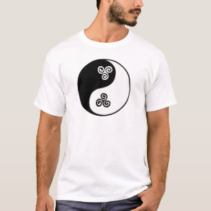 Camiseta Espiral céltico de Yin Yang tri