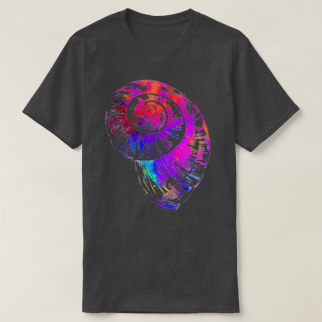 Camiseta Espiral de arco iris (Diseño del anverso)