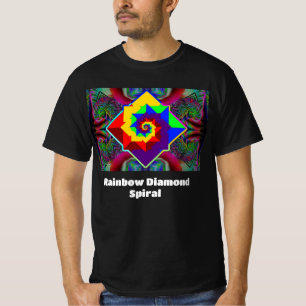Camiseta Espiral de diamantes arcoiris (puede cambiar las p