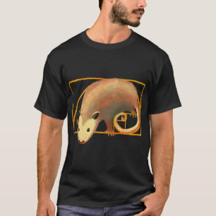 Camiseta Espiral de Fibonacci Opossum Possum en Relación Do