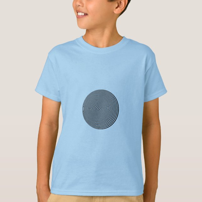 Camiseta Espiral de Ilusión Óptica (Anverso)