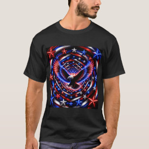 Camiseta Espiral de la Visión Americana – Águila Patriótica