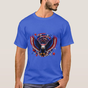 Camiseta Espiral de la Visión Americana – Águila Patriótica