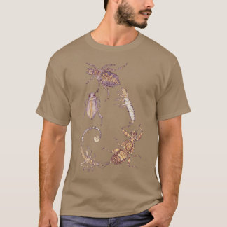 Camiseta Espiral de manchas de agua dulce Fibonacci