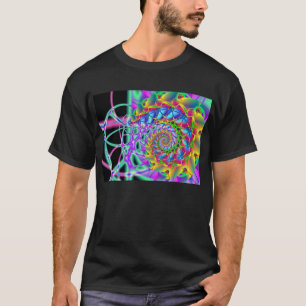 Camiseta espiral de Phoenix del arco iris