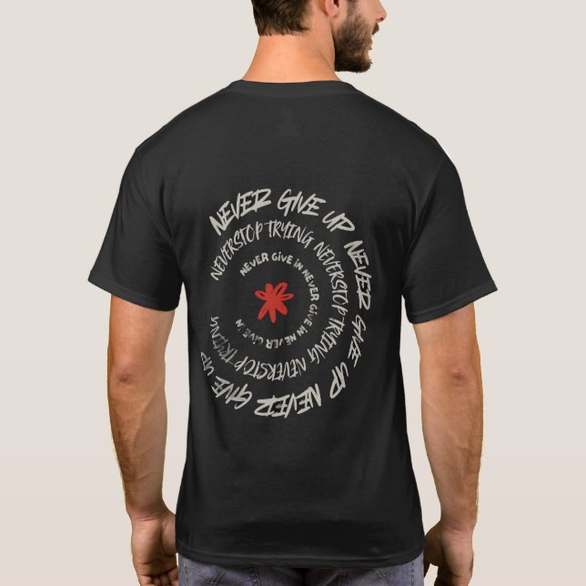Camiseta Espiral de resiliencia con el florecimiento rebeld (Reverso)