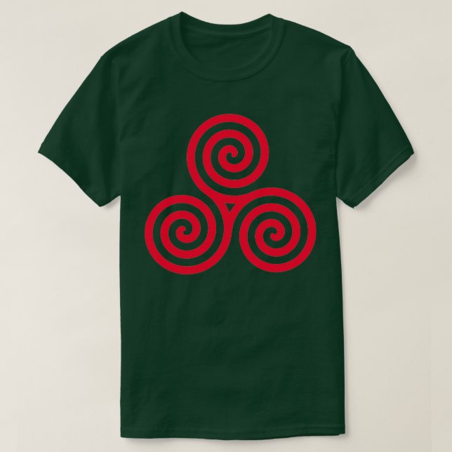 Camiseta Espiral de Triskelion (Diseño del anverso)