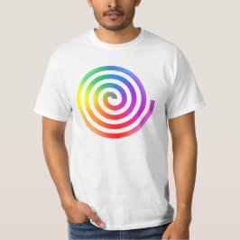 Camiseta espiral del arco iris