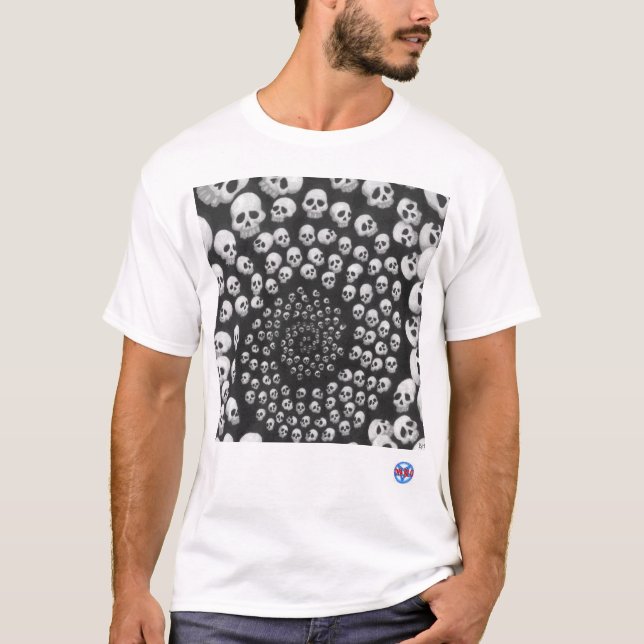 Camiseta Espiral del cráneo (Anverso)