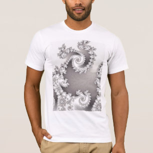 Camiseta espiral doble de plata