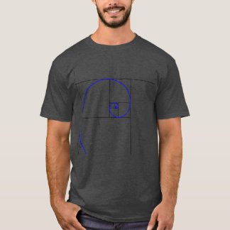 Camiseta Espiral dorada de Fibonacci 1