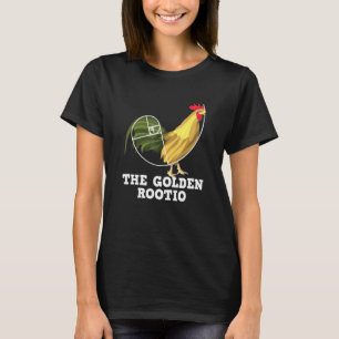 Camiseta Espiral Dorada de Matemáticas de Pollo Rootio Aman