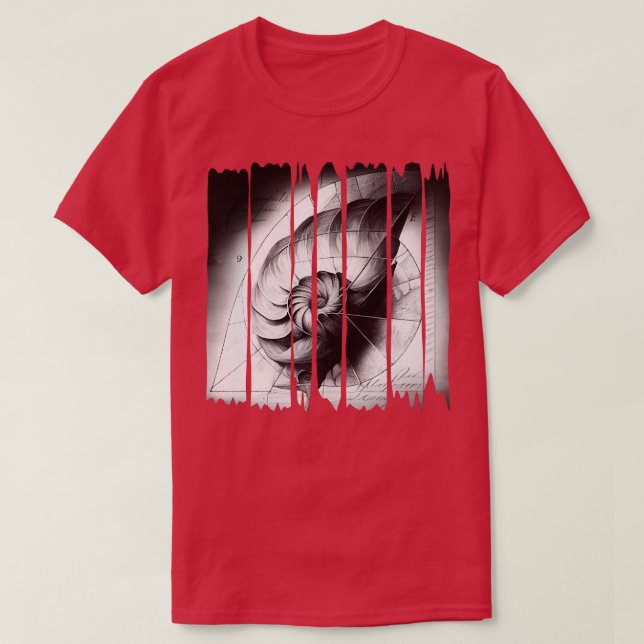 Camiseta Espiral fibonacci (Diseño del anverso)