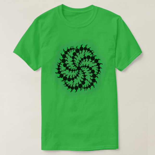 Camiseta Espiral fractal (Diseño del anverso)