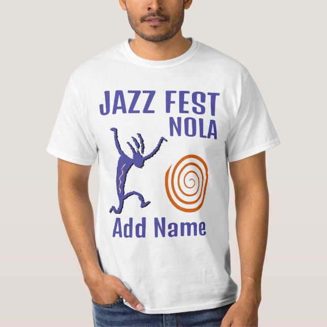 Camiseta Espiral personalizada del Festival de Jazz (Anverso)