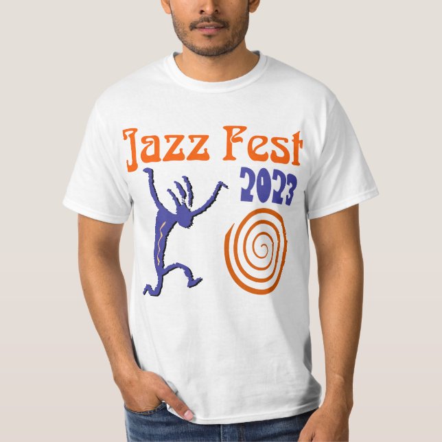 Camiseta Espiral personalizada del Festival de Jazz (Anverso)
