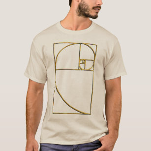 Camiseta Espiral sagrado de Fibonacci del coeficiente de