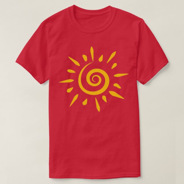 Camiseta Espiral solar (Diseño del anverso)