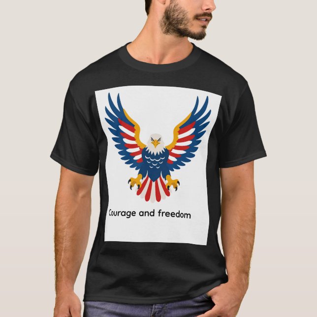 Camiseta espíritu americano  (Anverso)