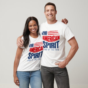 Camiseta Espíritu Americano – Tierra de los Libres Patrióti