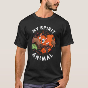 Camiseta Espíritu animal animal animal vida silvestre rojo 