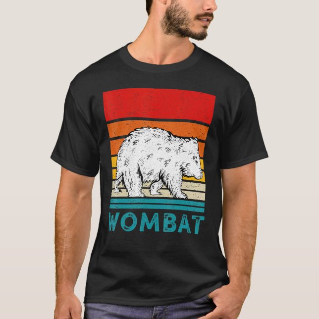 Camiseta Espíritu Animal Womba Vintage Wombat (Anverso)