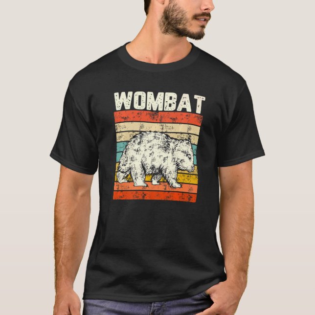 Camiseta Espíritu Animal Womba Vintage Wombat (Anverso)