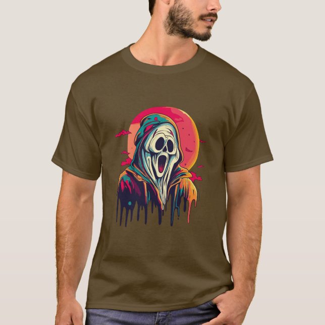 Camiseta Espíritu aterrador de Halloween (Anverso)