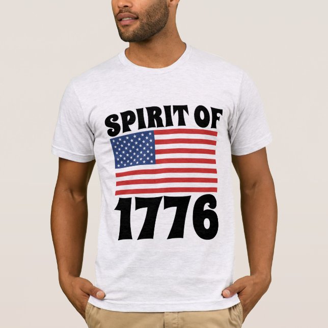 CAMISETA ESPÍRITU DE 1776 CAMISAS T (Anverso)