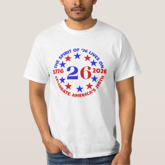 CAMISETA ESPÍRITU DE ‘26 VIDAS EN: CELEBRAR EL 250° AÑO DE