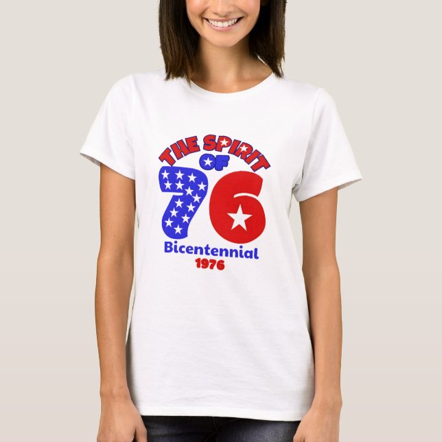 CAMISETA ESPÍRITU DE 76: BICENTENARIO 1976 (Anverso)