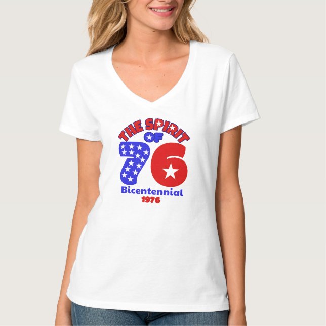 CAMISETA ESPÍRITU DE 76: BICENTENARIO 1976 (Anverso)