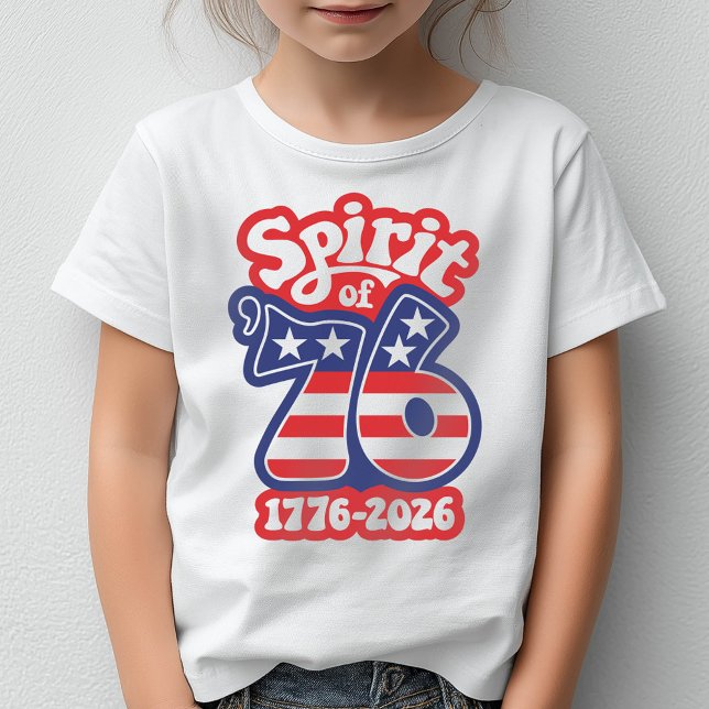 Camiseta Espíritu de 76 - Groovy USA 250 - 1776-2026 (Spirit of 76 Tshirt - 1776-2026)