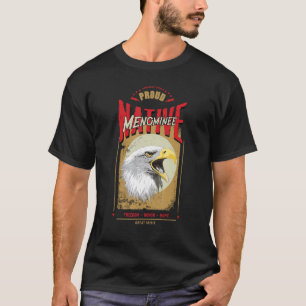 Camiseta Espíritu de Águila Nativo Americano Menominee Vint