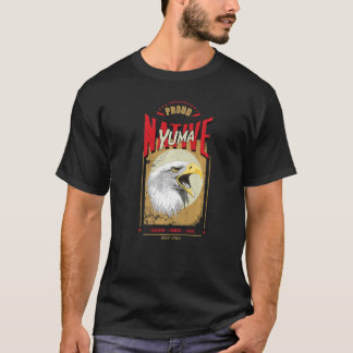 Camiseta Espíritu de Águila Nativo Americano Yuma Vintage H