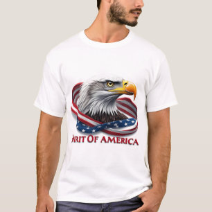 Camiseta Espíritu de América Bandera Americana Patriótica