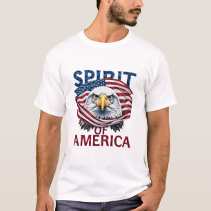 Camiseta Espíritu de América Bandera Americana Patriótica