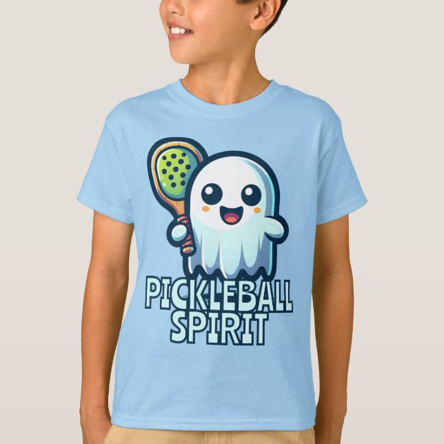 Camiseta ¡Espíritu de bolas! Mascota del baloncesto (Anverso)