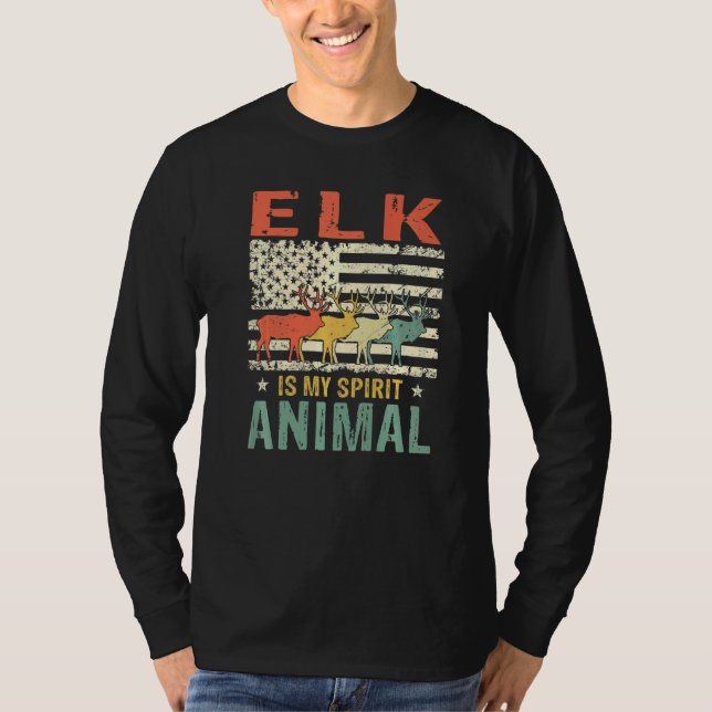 Camiseta Espíritu de cerdo vintage Retro animal Bandera est (Anverso)