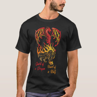Camiseta Espíritu de dragón, corazón de lobo 